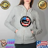 Patriotic Proud New US Citizen - USA 2020 - Citizenship T- Full Zip Hooded