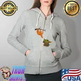 Perfect baby Yoda and sloth Full Zip Hooded