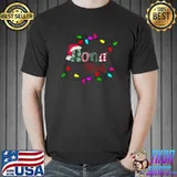 Personalized Christmas Nona Claus Xmas Light T-shirt