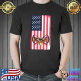 Pool Player American Flag Billiard Apparel Adult Novelties T-shirt