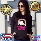 Premium Forklift Driver Shirts Sarcastic Funny Unicorn Forklift T-Shirt