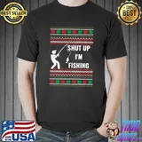 Premium Funny Fishing Christmas Ugly Sweater Gifts For Fishers T-shirt