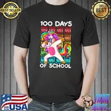 Premium Happy 100 Days Of School Shirt Girls Unicorn Lover T-Shirt