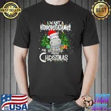 Premium I Want A Hippopotamus Light Santa Hat For Christmas Pajama T-shirt