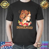 Premium Indigenerd book girl shirt