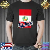 Premium La Jefa Peru Flag Bandera Peruvian Art Woman Mujer T-Shirt