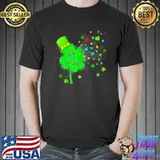 Premium Lucky Shamrock Autism Support Puzzle Happy St Patricks Day Shirt Unisex