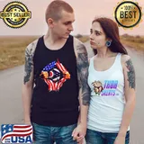 Premium Ohio heartbeat inside American flag Tank Top