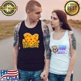 Premium Pizza Is My Valentine Heart Unisex T-Shirt Tank Top