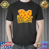 Premium Pizza Is My Valentine Heart Unisex T-Shirt Unisex
