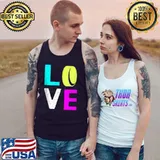 Premium Retro Valentines Day Hearts Hockey Sports Player Shirt Tank Top