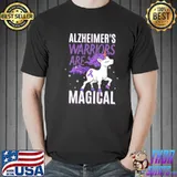 Premium Unicorn Alzheimer's Warriors Are Magical Shirt