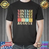 Premium Vintage 1978 August Birthday Shirt