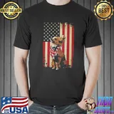 Pretty American Flag Chihuahua Proud Shirt