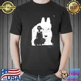 Princess Mononoke And Wolf Illustration Unisex Hoodie