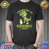 Promoted To Granny 2022 T-Rex Dinosaur T-shirt