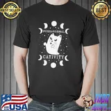 Purranormal cativity cat ghost fur cute ghost kitty shirt