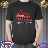 Red Plaid Godfather Bear One Cub Matching Buffalo Pajama T Shirt