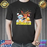reinbeer Santa Claus Reindeer Beer Christmas Drinking Sweater Shirt