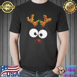 Reindeer face christmas shirt