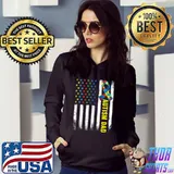 Retro American Flag Autism Dad Awareness Autistic T-shirt