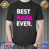 Retro Best Nana Ever Heart Valentines Day Mothers Day T-Shirt