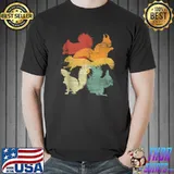Retro Forest Animal Lover Gift Idea Squirrel T-shirt