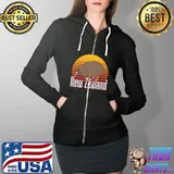 Retro Kiwi Bird NZ Fern New Zealand T-Shirt Full Zip Hooded