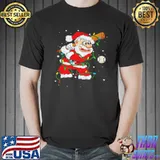 Santa hockey light shirt
