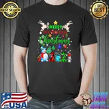 Santa mask Merry Vaccination Christmas 2021 tree Vaccinated T- Unisex