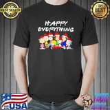 Santa Snoopy and peanut happy everything christmas 2021 shirt