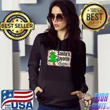 Santa’s favorite nurse Christmas tree shirt
