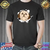 Shih Tzu Dog Breakthrough Cute Dog Animal Lover T Shirt
