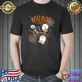 Skeletons & Ghosts Boo Boo Crew Funny Nurse Halloween T Shirt