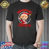 Snitches Get Stitches Elf Boy Funny Santa Xmas Ugly Sweater T-Shirt