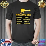 Spelling Bee Funny Pun Halloween Costume for Teachers T Shirt Unisex
