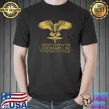 SPQR Rome - The Legionary Life - Roman Eagle Standard Aquila T-shirt