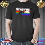 Spring Break 2022 - Beach Week Group Vacation Party Rainbow T-shirt