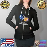 Sweet Los Angeles Raiders And Los Angeles Lakers Its In My Heart Shirt Full Zip Hooded
