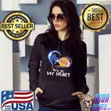 Sweet Los Angeles Raiders And Los Angeles Lakers Its In My Heart Shirt