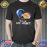 Sweet Los Angeles Raiders And Los Angeles Lakers Its In My Heart Shirt Unisex