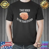 Take Biden To The Train Station Christmas T-Shirt