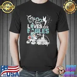 This girl loves her Eagles and Disney shirt