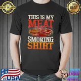 THIS IS MY MEAT SMOKING BBQ Vintage Retro T-Shirt