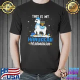 This is My Pajamakah Shirt Llama Hanukkah Pajama Shirt