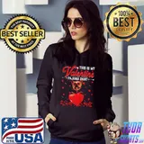 This is my Valentine pajama Yorkshire Terrier dog shirt