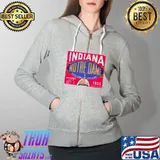 Top 1955 Indiana Vs Notre Dame Fotball Ticket Stub Art Shirt Full Zip Hooded