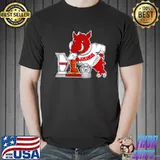 Top battle line the boot Arkansas Razorback shirt