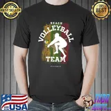 Top Beach Volleyball Myanmar Flag Love Volleyball Player T-shirt