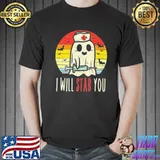 Top boo-ghost-nurse-i-will-stab-you-halloween-shirt